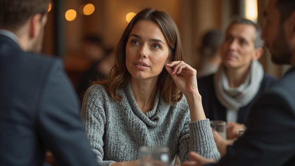 Twee volwassenen die geanimeerd converseren in een gezellig café, beide glimlachend en gefocust op elkaar